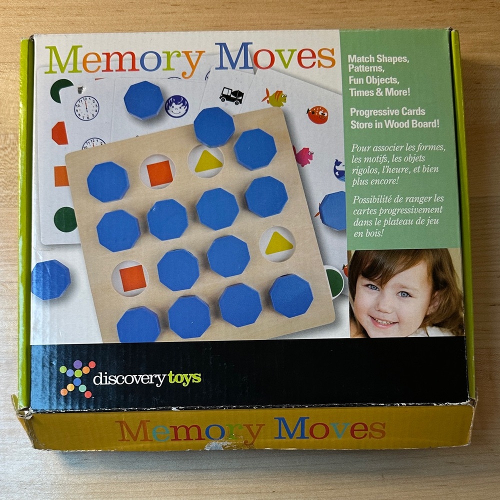 Discovery Memory Moves Game - Blue and Yellow